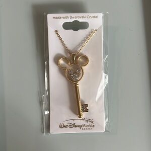 Disney Resort Mickey Icon Key Necklace